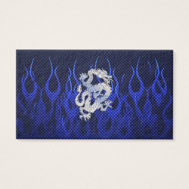 Blue Dragon in Chrome Carbon Fiber Stile (Vorderseite)