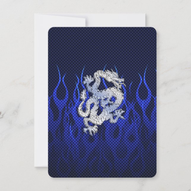 Blue Dragon in Chrome Carbon Fiber Stile (Vorderseite)