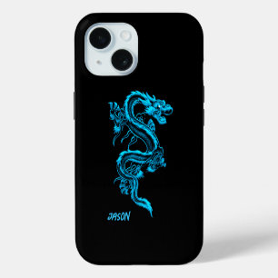 Blue Dragon iPhone 15 Hülle