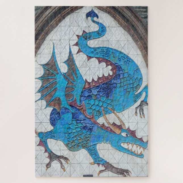 Blue Dragon Jigsaw Puzzle (Vertikal)