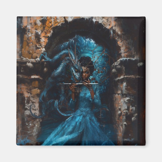 Blue Dragon Magnet (Vorne)