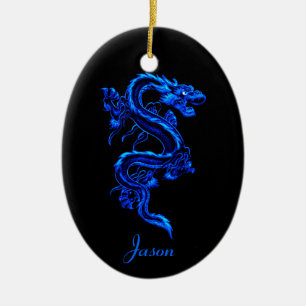 Blue Dragon Ornament