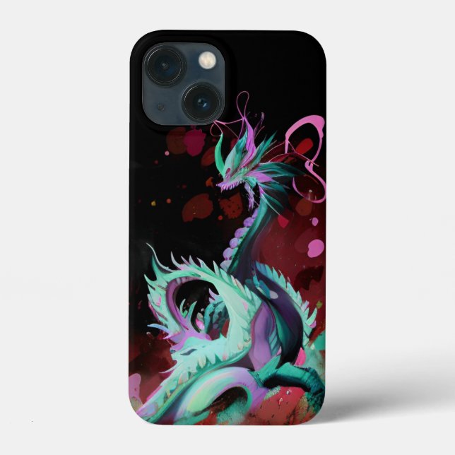 Blue Dragon Phone Case (Rückseite)