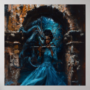 Blue Dragon Poster