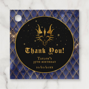 Blue Dragon Scales Gold Geburtstag Vielen Dank Geschenkanhänger