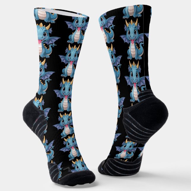 blue dragon socken (Gewinkelt)