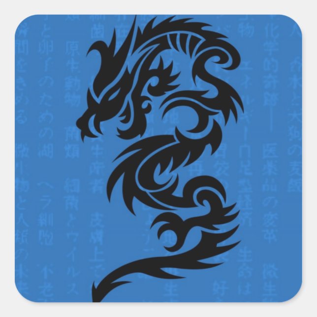 Blue Dragon Sticker (Vorderseite)