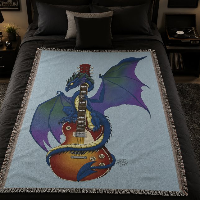 Blue Dragon Sunburst Gitarre Decke (Von Creator hochgeladen)