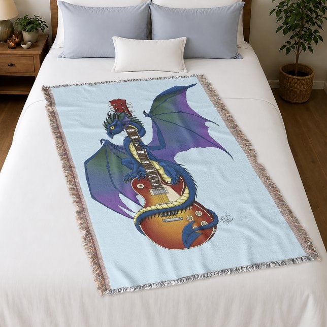Blue Dragon Sunburst Gitarre Decke (Von Creator hochgeladen)