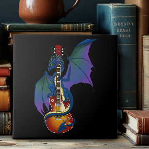 Blue Dragon Sunburst Gitarre Fliese