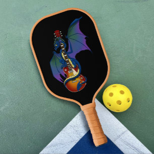 Blue Dragon Sunburst Gitarre Pickleball Schläger