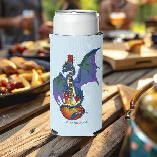 Blue Dragon Sunburst Gitarre Selters Dosenkühler