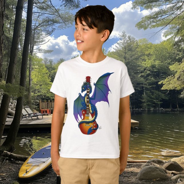 Blue Dragon Sunburst Gitarre T-Shirt (Von Creator hochgeladen)