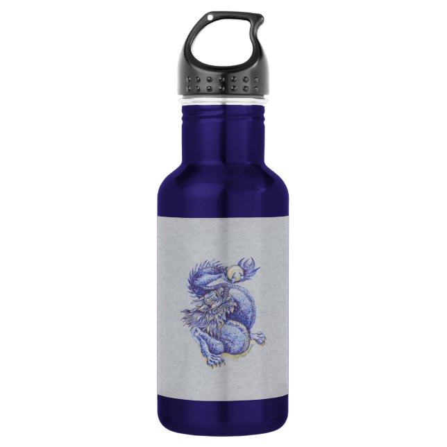 Blue Dragon Trinkflasche (Vorderseite)