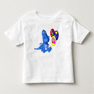 Blue Dragon und Balloons Niedlich Kleinkind T-shirt