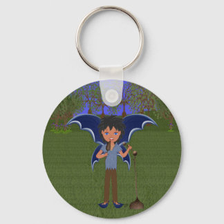 Blue Dragon Winged Musical Boy Fee Schlüsselanhänger
