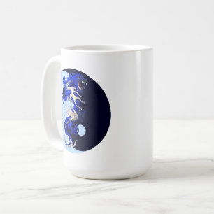 Blue Dragon YinYang Kaffee Tasse