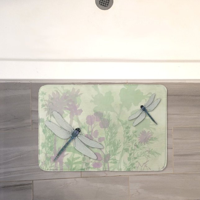 Blue Dragonflies Bath Mat Badematte (Von Creator hochgeladen)