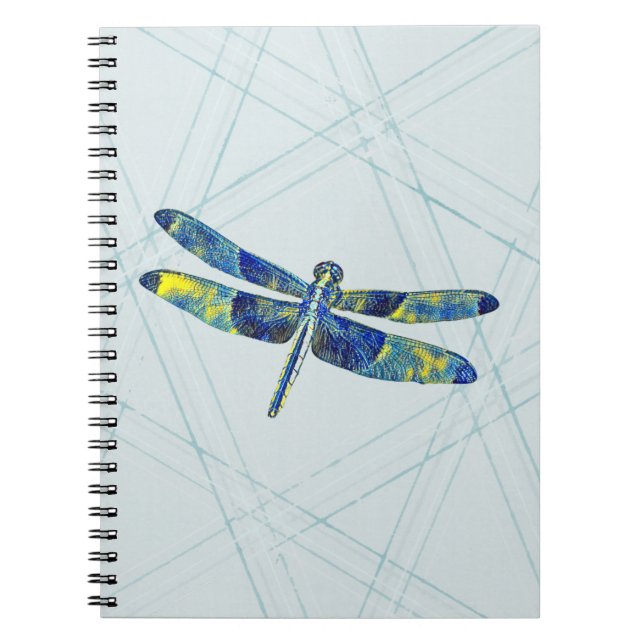 Blue Dragonfly Art Journal Notizblock (Vorderseite)