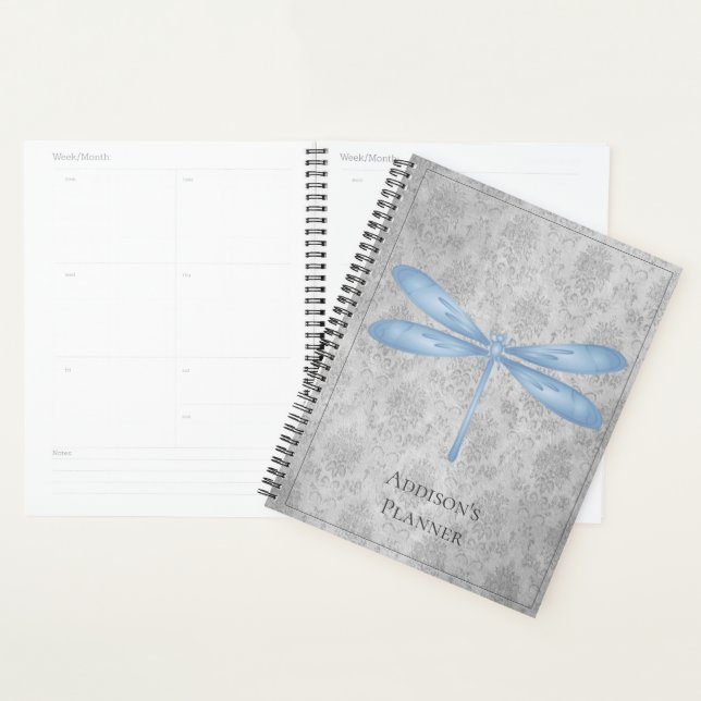 Blue Dragonfly Damask Planer (Anzeige)