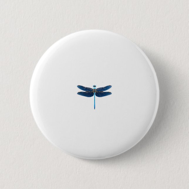 Blue Dragonfly - Insecco Wildlife Tierpark Califor Button (Vorderseite)