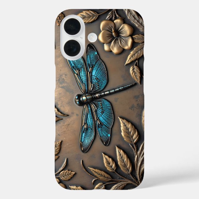 BLUE DRAGONFLY METAL DESIGN Case-Mate iPhone HÜLLE (Rückseite)