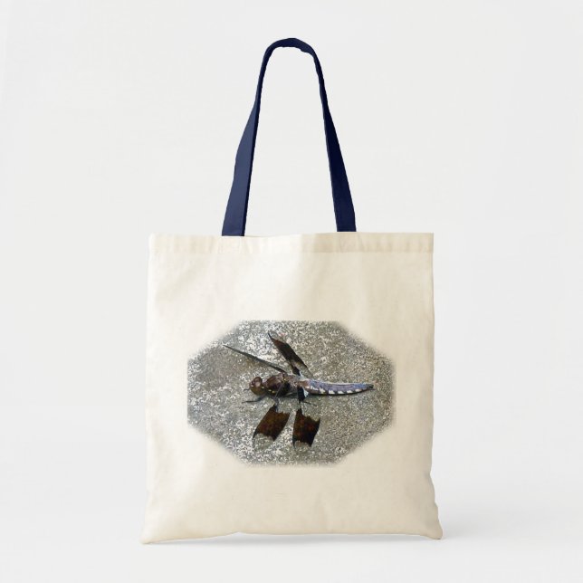 Blue Dragonfly Tote Bag Tragetasche (Vorne)