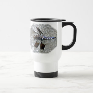 Blue Dragonfly Travel Mug Reisebecher