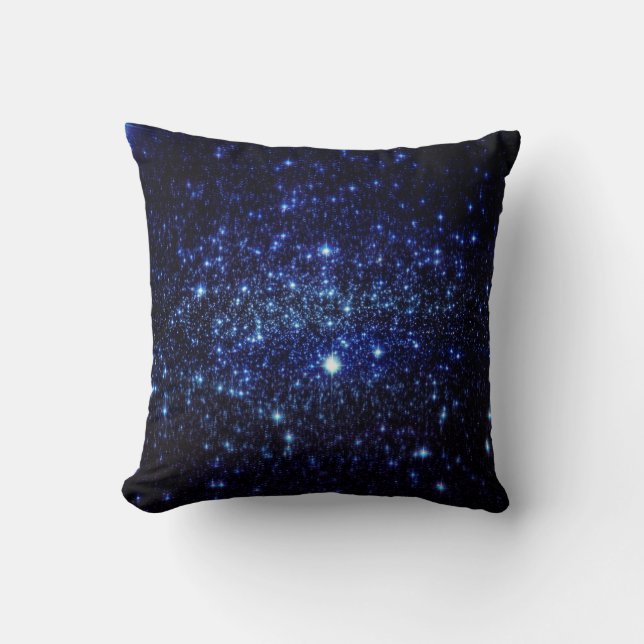 Blue Dreams Stars Pillow Kissen (Vorderseite)