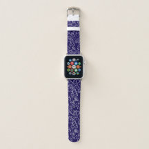 Blue Dreamy Floral Apple Watch Band
