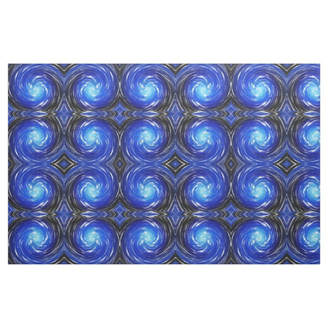 Blue Drehung Abstrakt Art Stoff (Fat Quarter (45,7 x 55,9 cm))