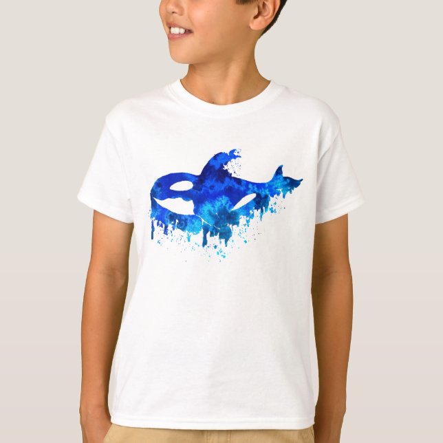 Blue Driving Orca T-Shirt (Vorderseite)