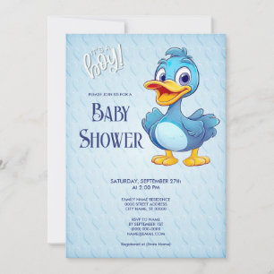 Blue Duck Baby Duwer Einladung
