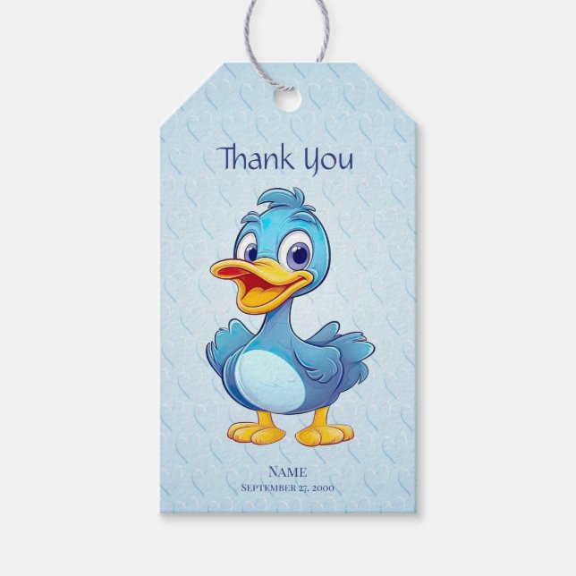 Blue Duck Gift Tag Geschenkanhänger (Vorderseite)