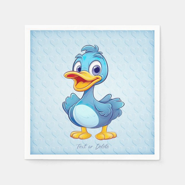 Blue Duck Napkins Serviette (Vorderseite)