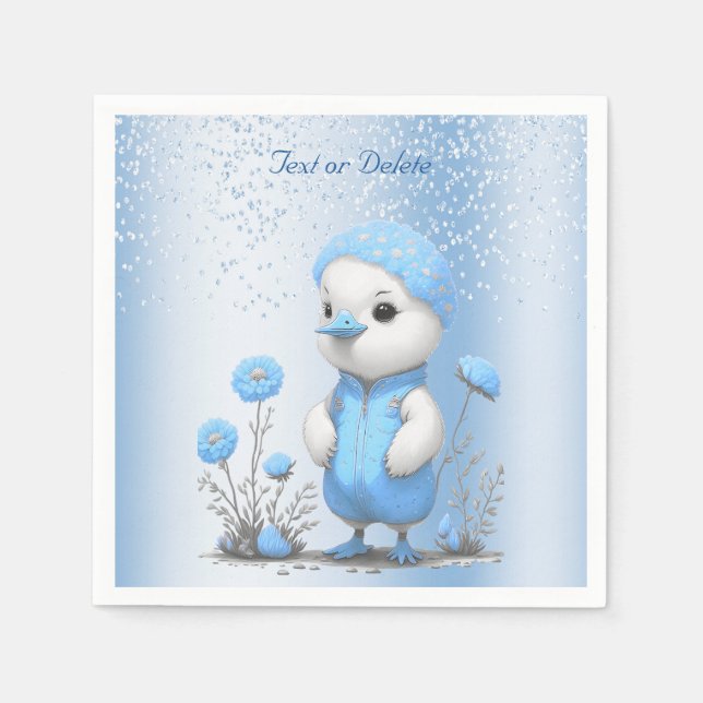 Blue Duck Napkins Serviette (Vorderseite)