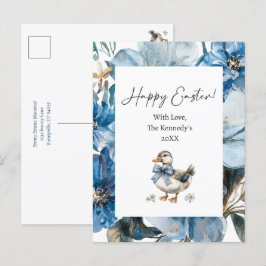 Blue Duck Oaster Feiertagspostkarte