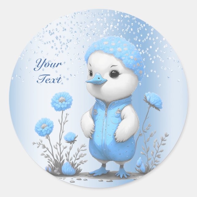 Blue Duck Sticker (Vorderseite)