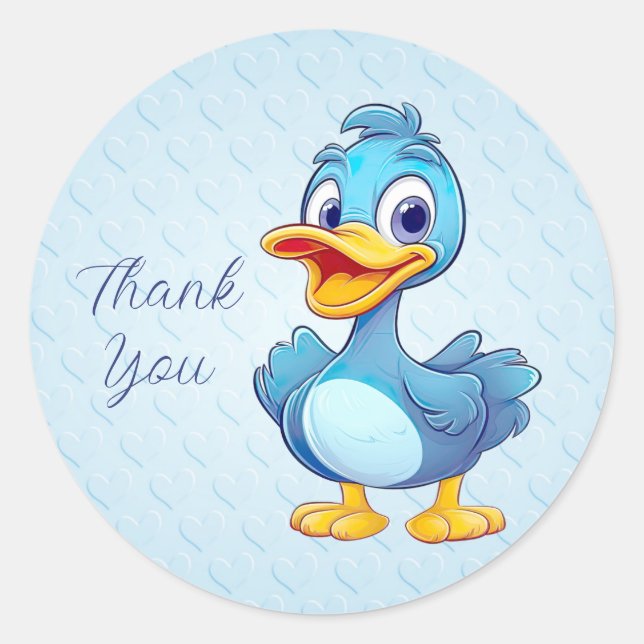 Blue Duck Sticker (Vorderseite)