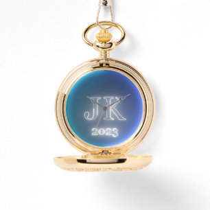 Blue Dunkel Blue Pocket Watch Armbanduhr