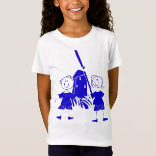 Blue Dutch Stick Kids T-Shirt