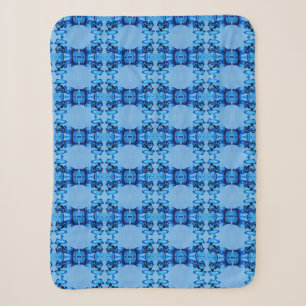 Blue Dye Heart Sherpa Blanket Sherpadecke