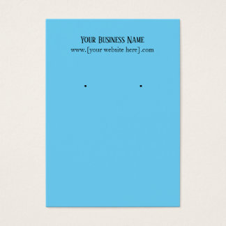 Blue Earring Business Cards