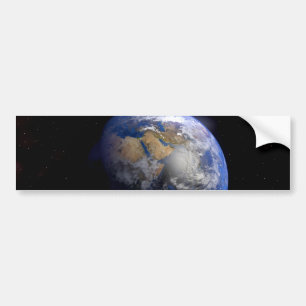 Blue Earth From Space Inspiration Autoaufkleber