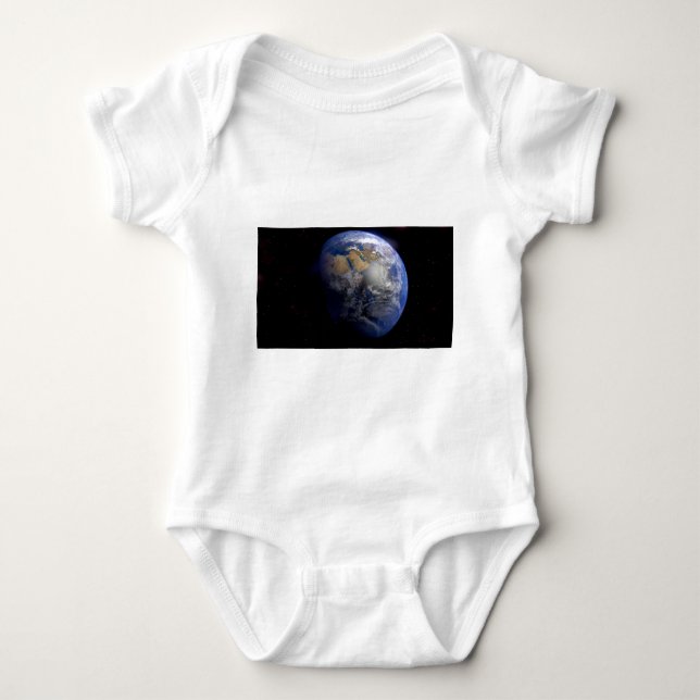 Blue Earth From Space Inspiration Baby Strampler (Vorderseite)