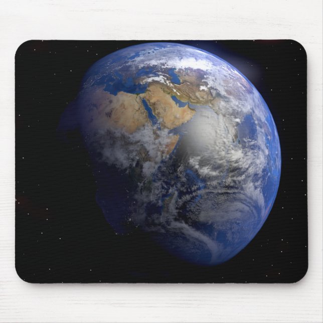 Blue Earth From Space Inspiration Mousepad (Vorne)
