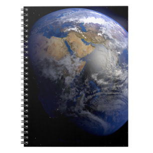 Blue Earth From Space Inspiration Notizblock