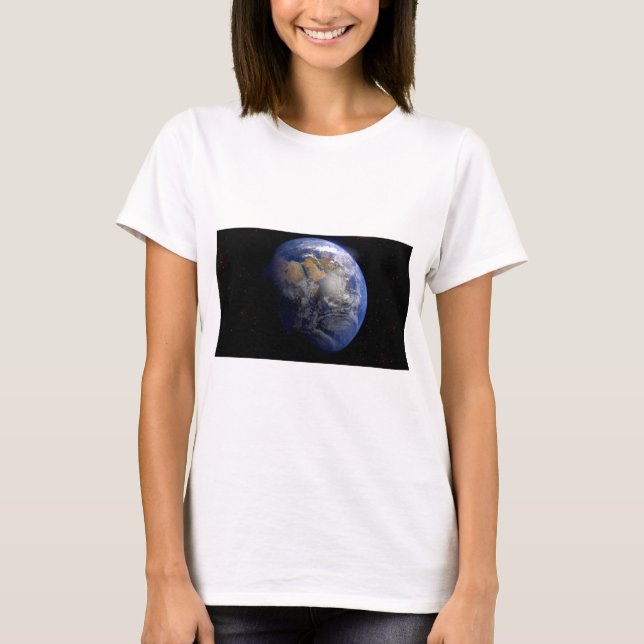 Blue Earth From Space Inspiration T-Shirt (Vorderseite)
