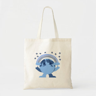 Blue Earth Muster Tote Bag Tragetasche
