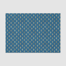 Blue Egyptian Ankh Tissue Paper | Einzigartiges Wr Seidenpapier